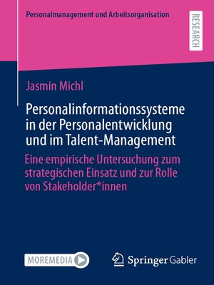cover image of Personalinformationssysteme in der Personalentwicklung und im Talent-Management